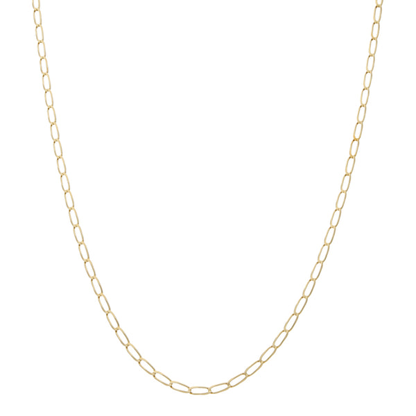 Collar eslabón encontrado en oro amarillo 14 kilates.