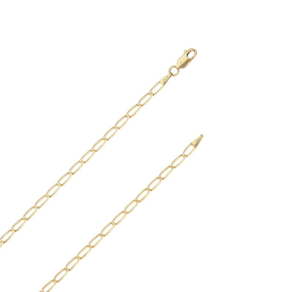Collar eslabón encontrado en oro amarillo 14 kilates.