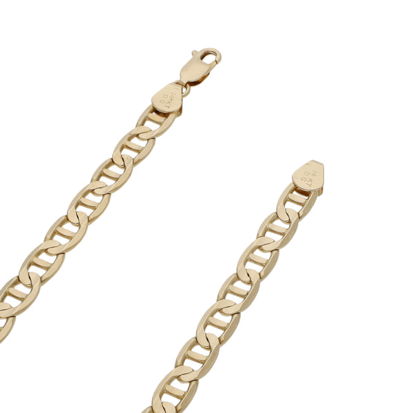 Collar eslabón nudo marino en oro amarillo 14 kilates.