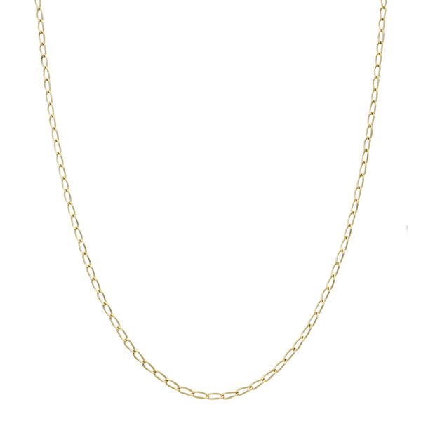 Collar eslabón encontrado en oro amarillo 14 kilates.