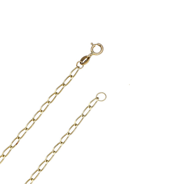Collar eslabón encontrado en oro amarillo 14 kilates.