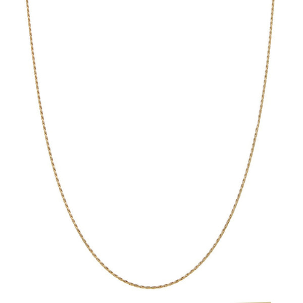 Collar eslabón torzal en oro amarillo 14 kilates.