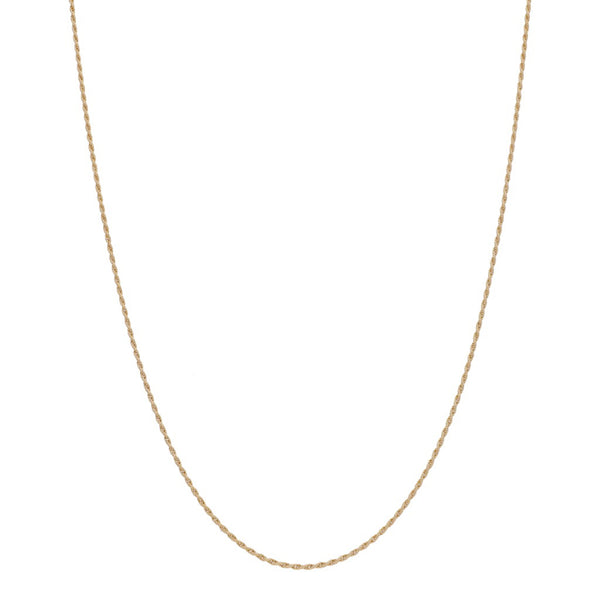Collar eslabón torzal en oro amarillo 14 kilates.