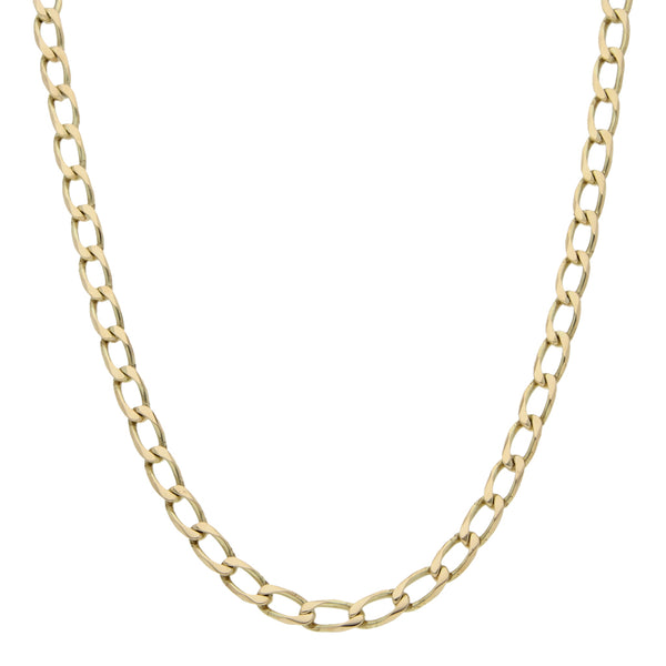 Collar eslabón encontrado en oro amarillo 14 kilates.