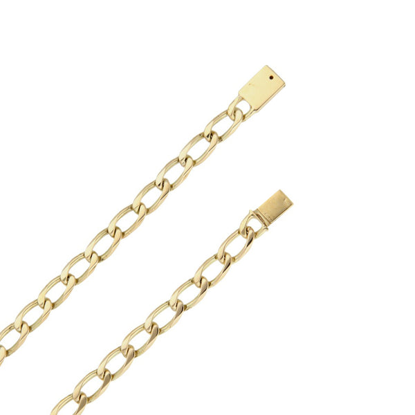 Collar eslabón encontrado en oro amarillo 14 kilates.