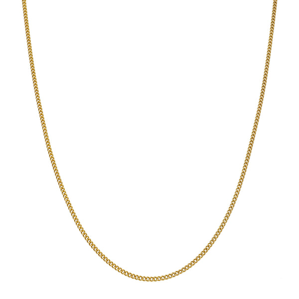 Collar eslabón encontrado en oro amarillo 18 kilates.