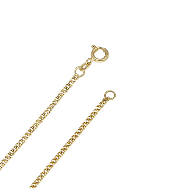 Collar eslabón encontrado en oro amarillo 18 kilates.