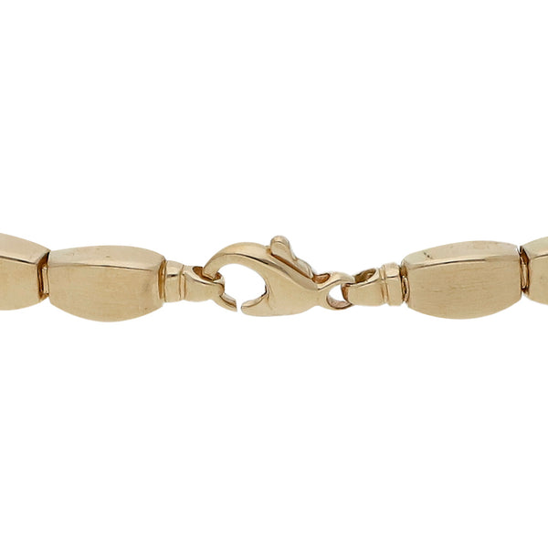 Pulsera eslabón articulado en oro amarillo 14 kilates.