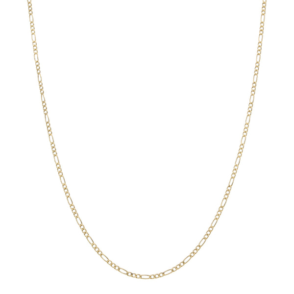 Collar de tres eslabones por uno en oro amarillo 14 kilates.