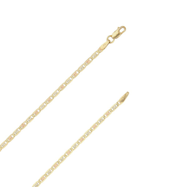 Collar eslabón nudo marino en oro amarillo 14 kilates.