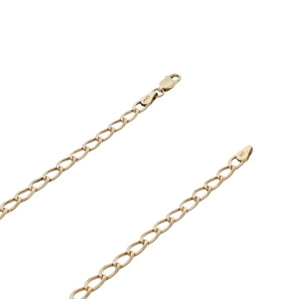 Collar eslabón encontrado en oro amarillo 14 kilates.