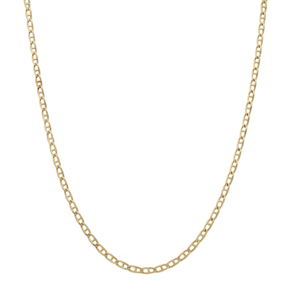 Collar eslabón nudo marino en oro amarillo 14 kilates.