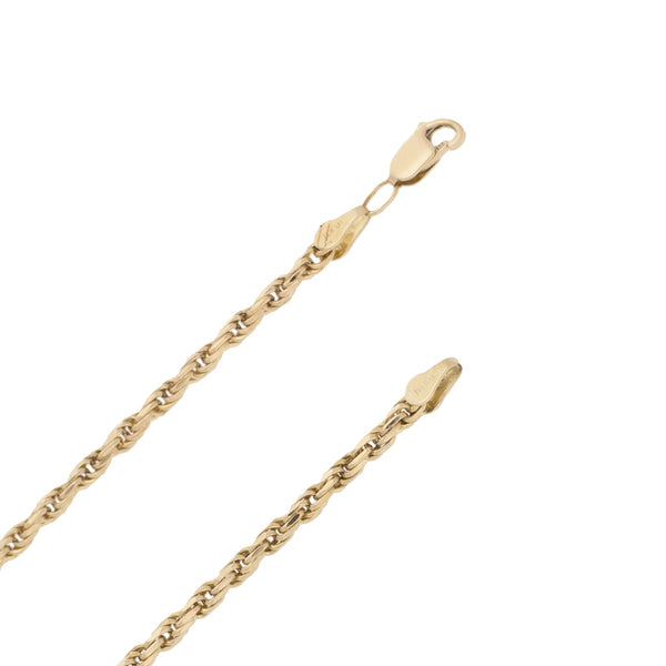 Collar eslabón torzal en oro amarillo 14 kilates.