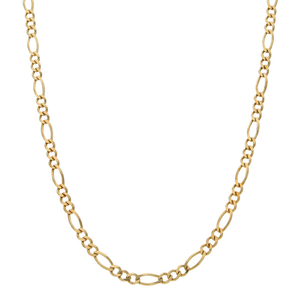 Collar de tres eslabones por uno en oro amarillo 14 kilates.