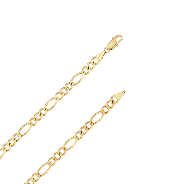 Collar de tres eslabones por uno en oro amarillo 14 kilates.