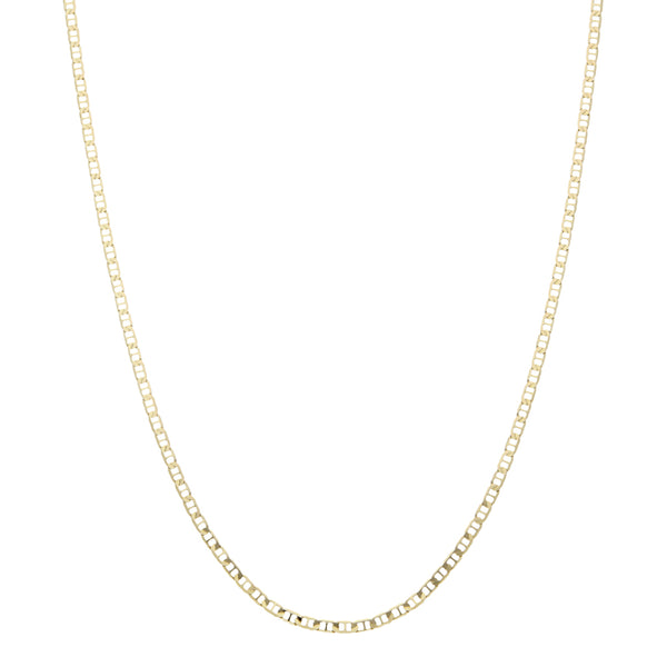 Collar eslabón nudo marino en oro amarillo 14 kilates.
