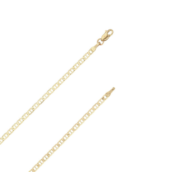 Collar eslabón nudo marino en oro amarillo 14 kilates.