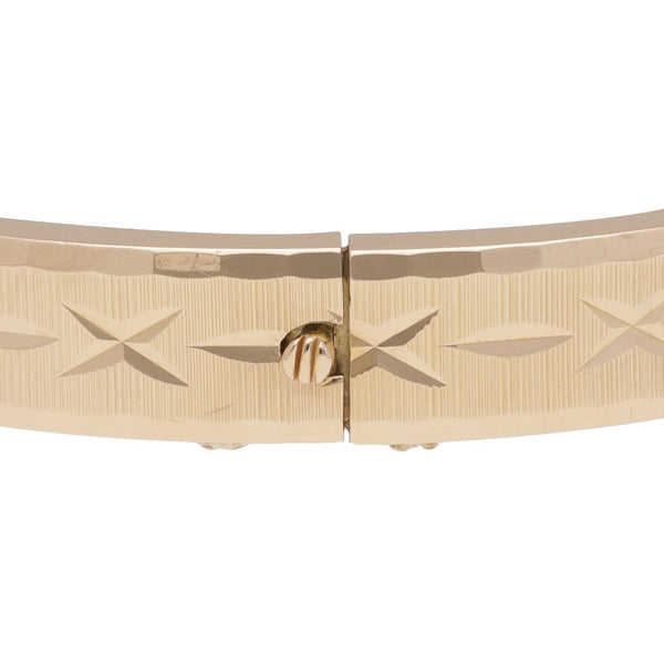 Pulsera de arillo articulada en oro amarillo 18 kilates.