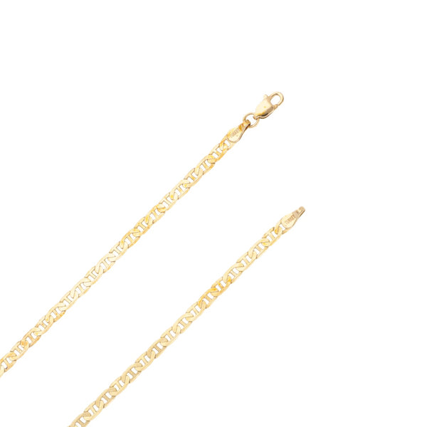 Collar eslabón nudo marino en oro amarillo 14 kilates.