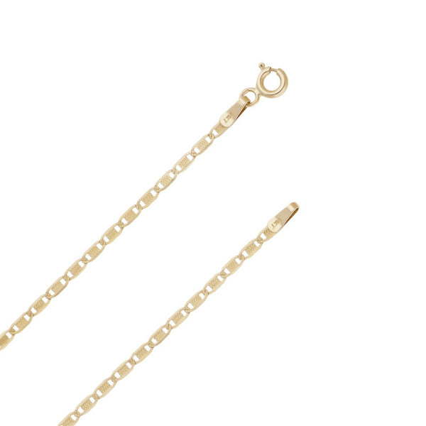 Juego de gargantilla eslabón nudo marino y dije diseño especial motivo cisne en oro dos tonos 14 kilates.