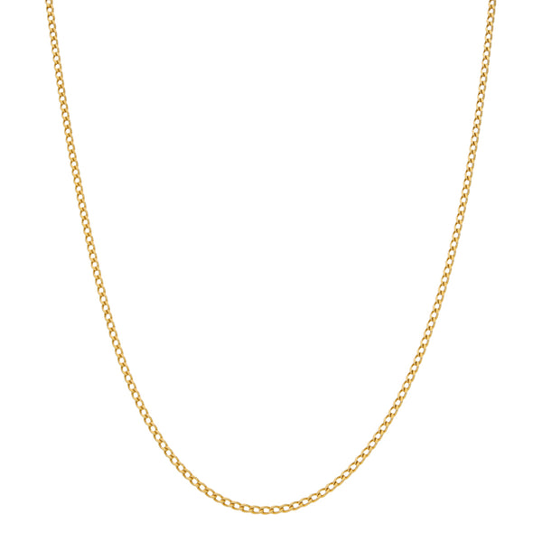 Collar eslabón encontrado en oro amarillo 18 kilates.