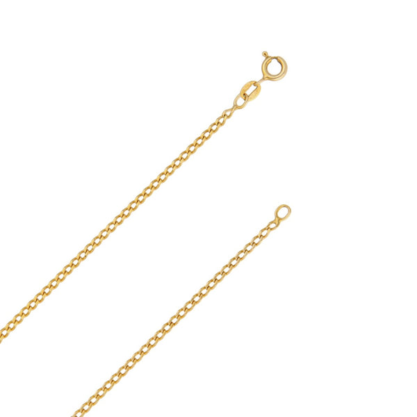 Collar eslabón encontrado en oro amarillo 18 kilates.