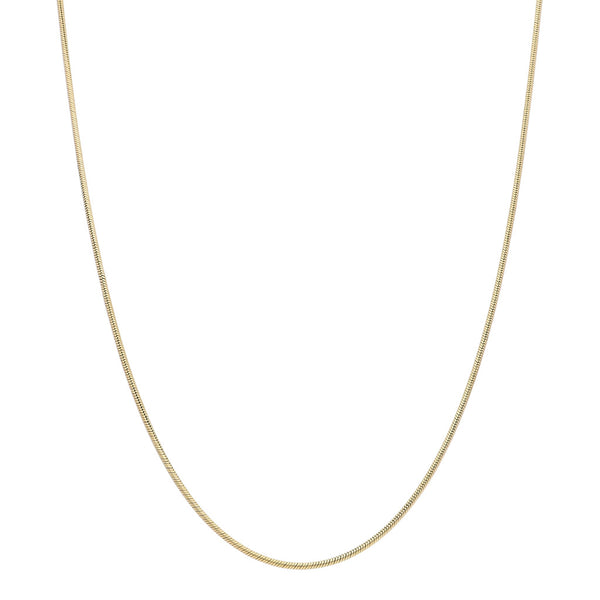 Collar eslabón cola de ratón en oro amarillo 14 kilates.