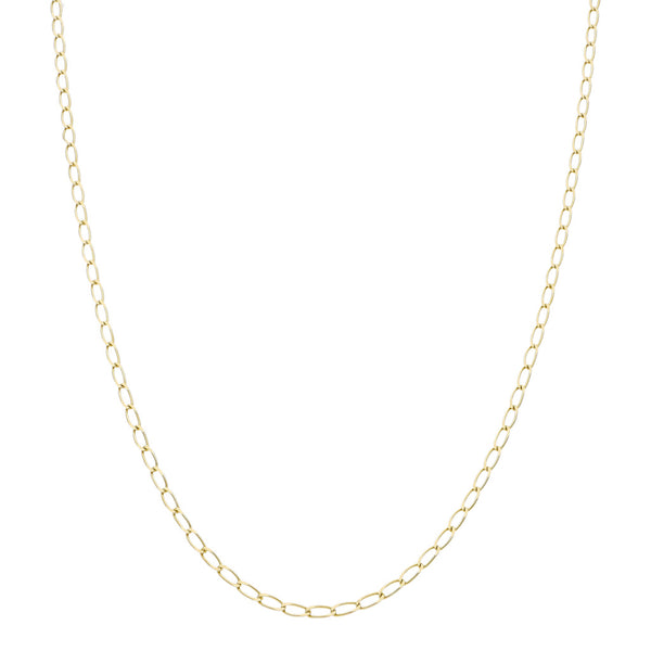 Collar eslabón encontrado en oro amarillo 14 kilates.