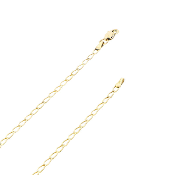 Collar eslabón encontrado en oro amarillo 14 kilates.