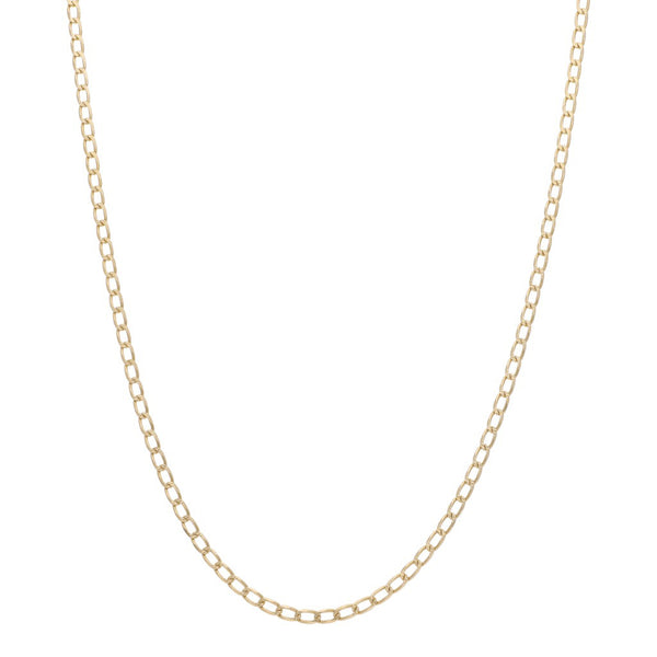 Collar eslabón encontrado en oro amarillo 14 kilates.