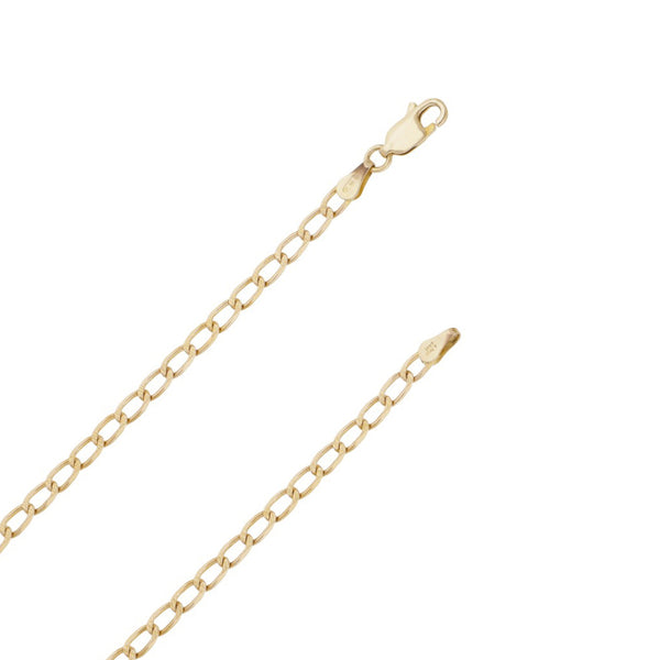 Collar eslabón encontrado en oro amarillo 14 kilates.
