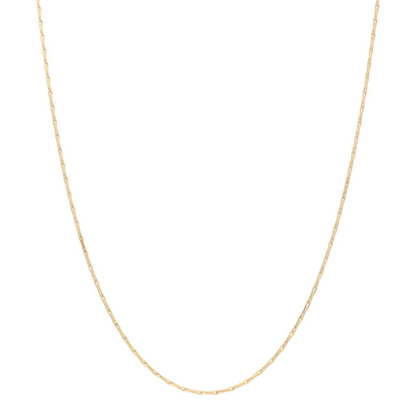 Gargangtilla eslabón articulado en oro amarillo 14 kilates.