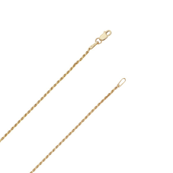 Collar torzal y crucifijo estilizado en oro dos tonos 14 kilates.
