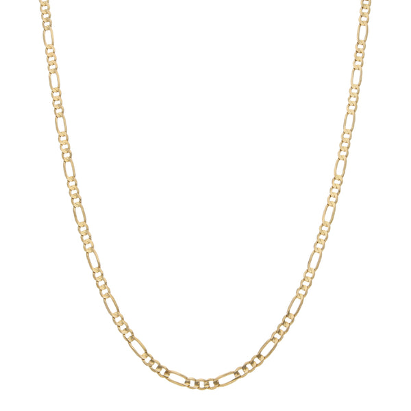 Collar de tres eslabones por uno en oro amarillo 14 kilates.