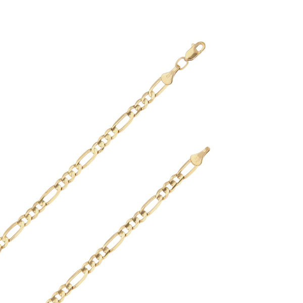 Collar de tres eslabones por uno en oro amarillo 14 kilates.
