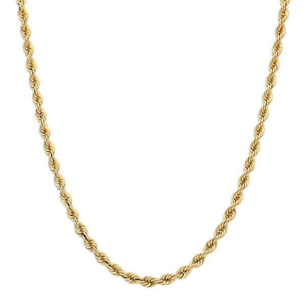Collar eslabón torzal en oro amarillo 14 kilates.