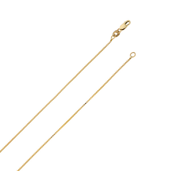 Gargantilla eslabón cuadrado cruzado con cruz diseño especial con diamante en oro amarillo 14 kilates.