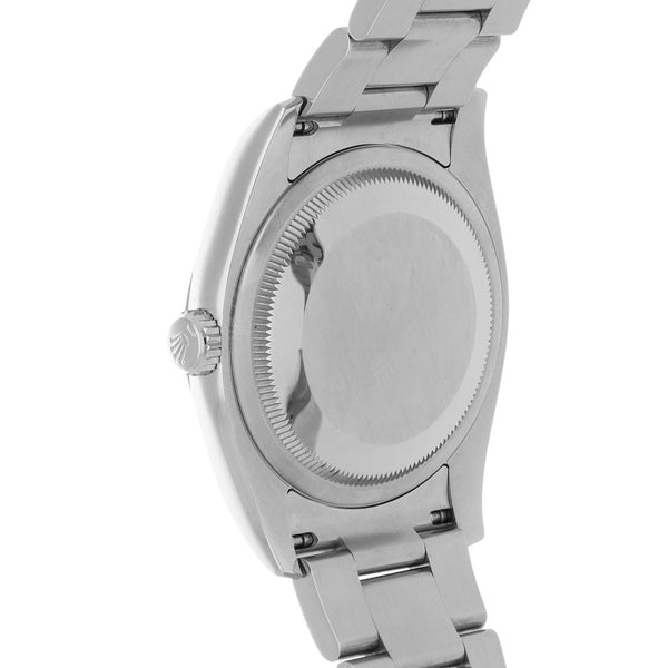 Reloj Rolex para dama modelo Oyster Perpetual DateJust bisel oro blanco 18 kilates.