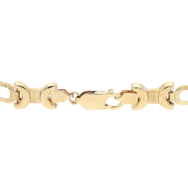 Pulsera eslabón XOXO en oro amarillo 14 kilates.