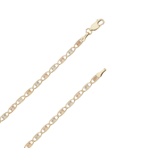 Collar eslabón nudo marino en oro amarillo 14 kilates.