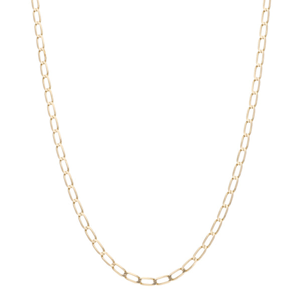Collar eslabón encontrado en oro amarillo 14 kilates.