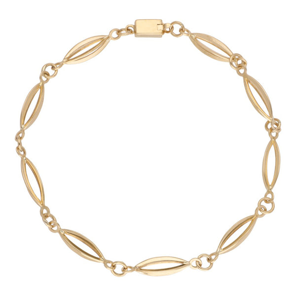 Pulsera eslabón articulado en oro amarillo 18 kilates.