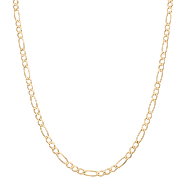 Collar de tres eslabones por uno en oro amarillo 14 kilates.