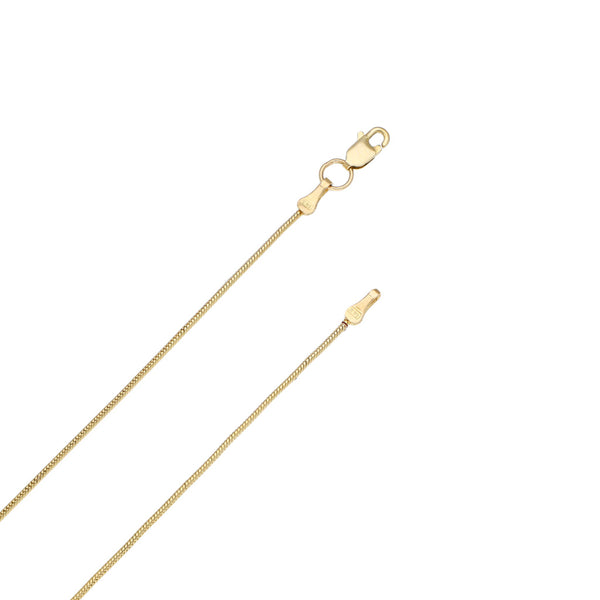 Gargantilla eslabón cola de ratón y broqueles diseño especial con perlas en oro amarillo 14 kilates.