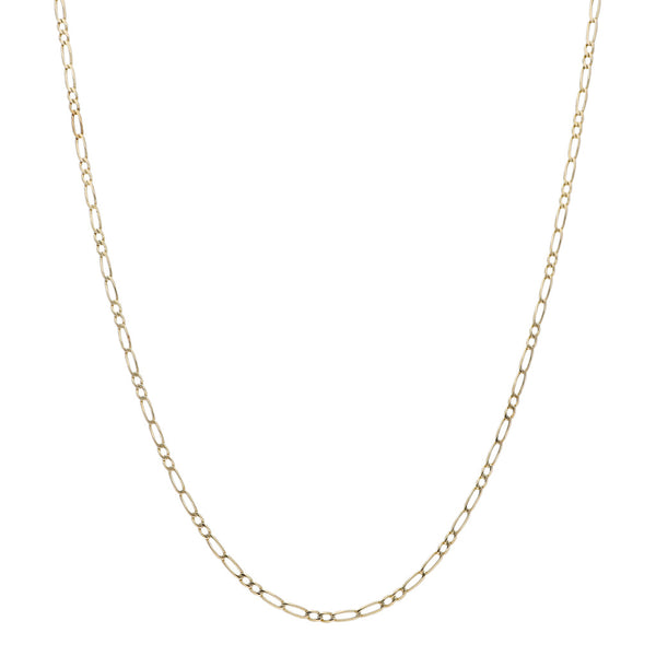 Collar eslabón combinado en oro amarillo 12 kilates.