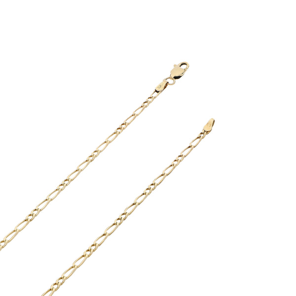 Collar eslabón combinado en oro amarillo 12 kilates.
