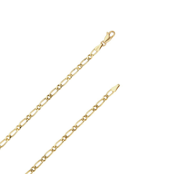 Collar eslabón uno por uno en oro amarillo 14 kilates.