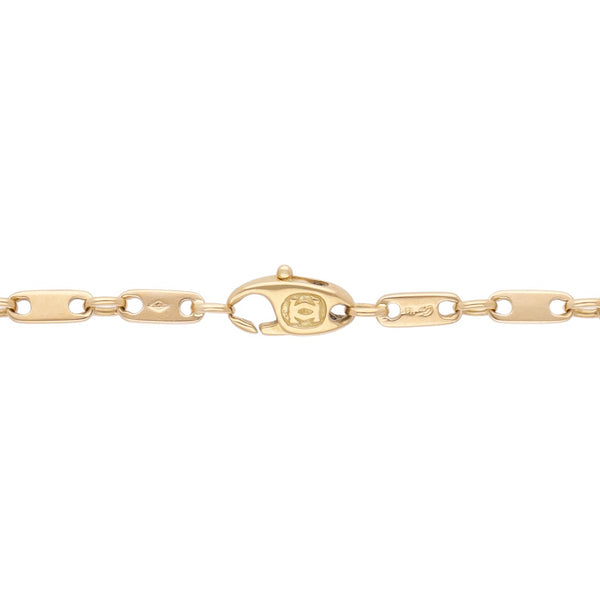 Pulsera eslabón combinado firma Cartier en oro amarillo 18 kilates.