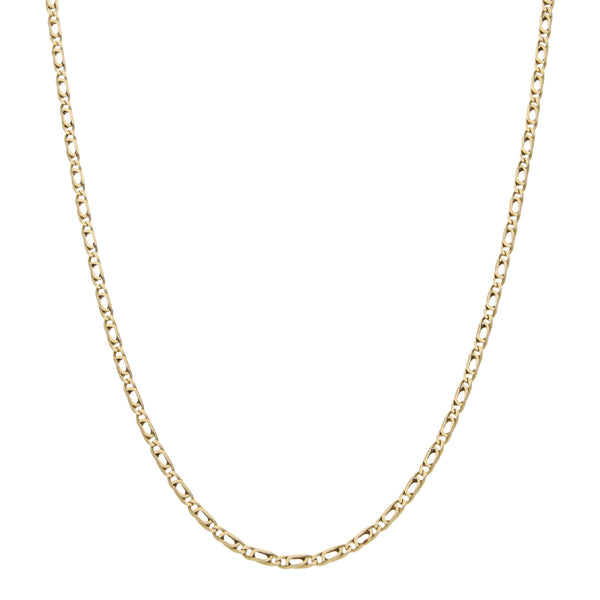 Collar eslabón nudo egipcio en oro amarillo 14 kilates.