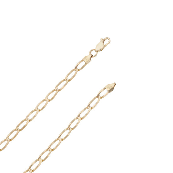 Collar eslabón encontrado en oro rosa 14 kilates.